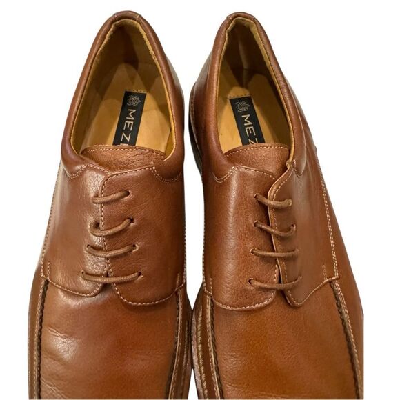 New Mezlan “Canova” Men\'s Tan Leather Oxford Dress Shoes 9 main image 5